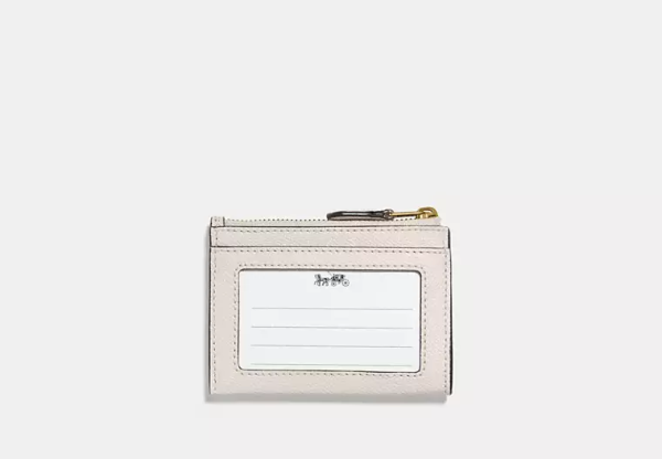 Coach Mini Skinny ID Case Brass/Chalk back - 88250 IMCHK