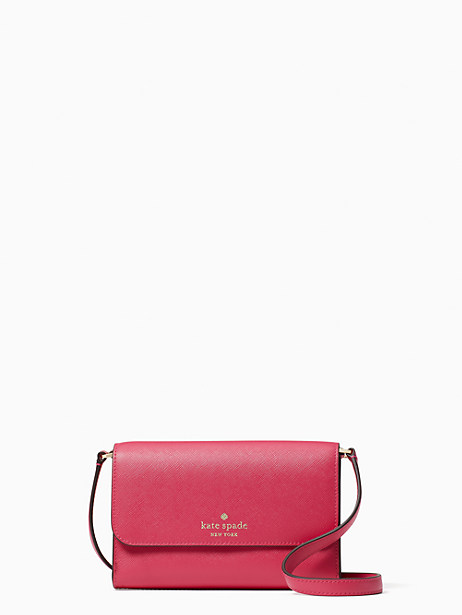 Kate Spade Brynn Small Flap Crossbody Pink Ruby - Ready Stock Malaysia
