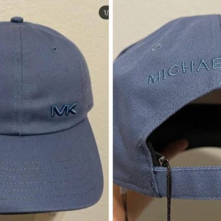 Michael Kors Fast MK Baseball Cap Dark Chambray Ready Stock Malaysia - Ready Stock Malaysia — Dark Chambray