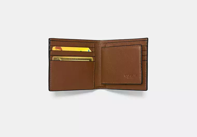 Coach 3-In-1 Wallet Dark Saddle - inside view