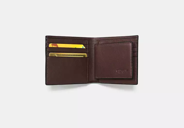 Coach 3-In-1 Wallet Mahogany Brown - inside view