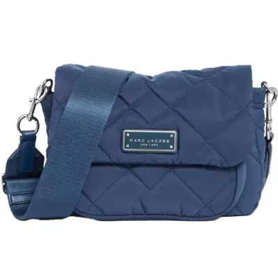 Quilted Nylon Utility Messenger Bag