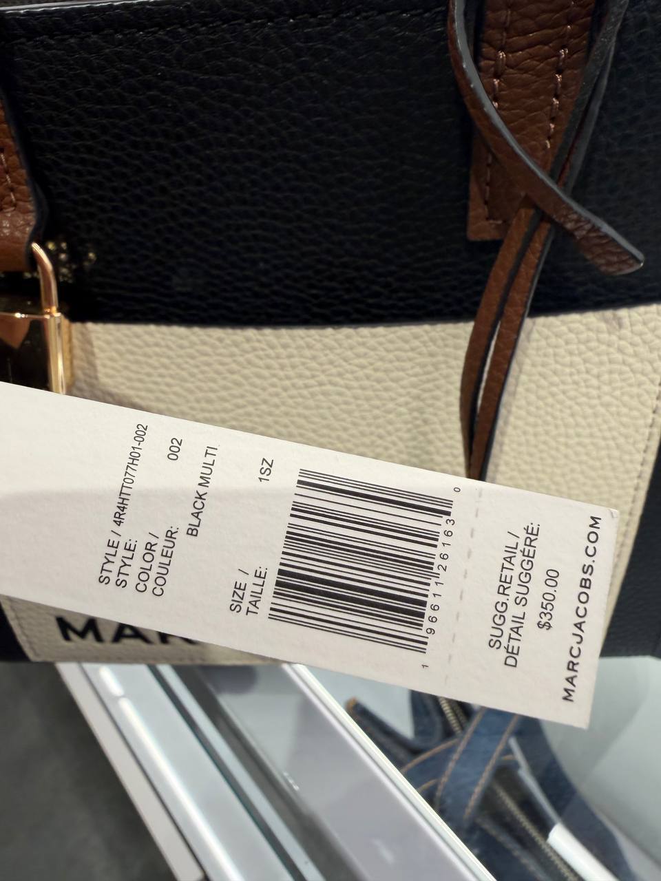 Marc Jacobs 2-Way Shoulder Bag Black Multi leather