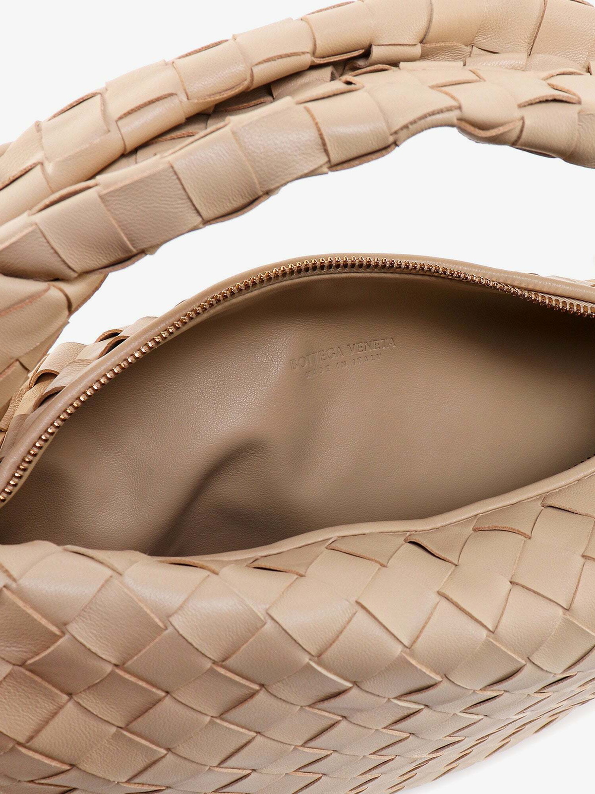 Bottega Veneta Jodie bag intrecciato woven nappa leather beige 2024