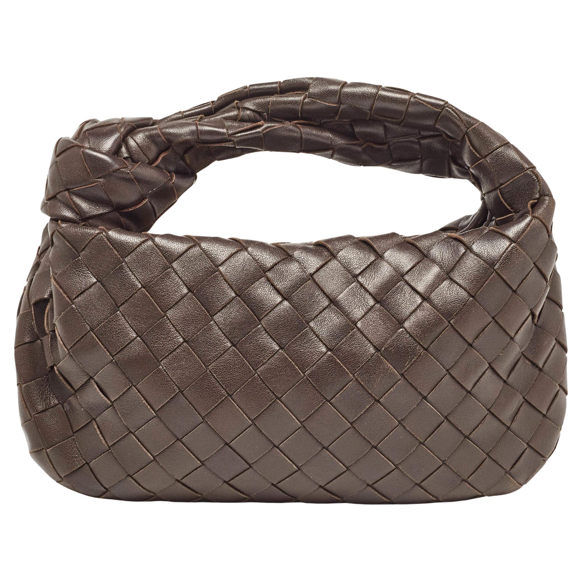 Bottega Veneta Mini Jodie fondant beige intrecciato nappa leather hobo 2025