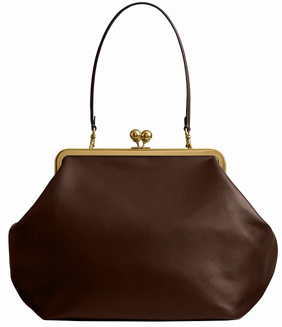 Coach Large Oversized Kisslock Frame Shoulder Clutch Bag 2026