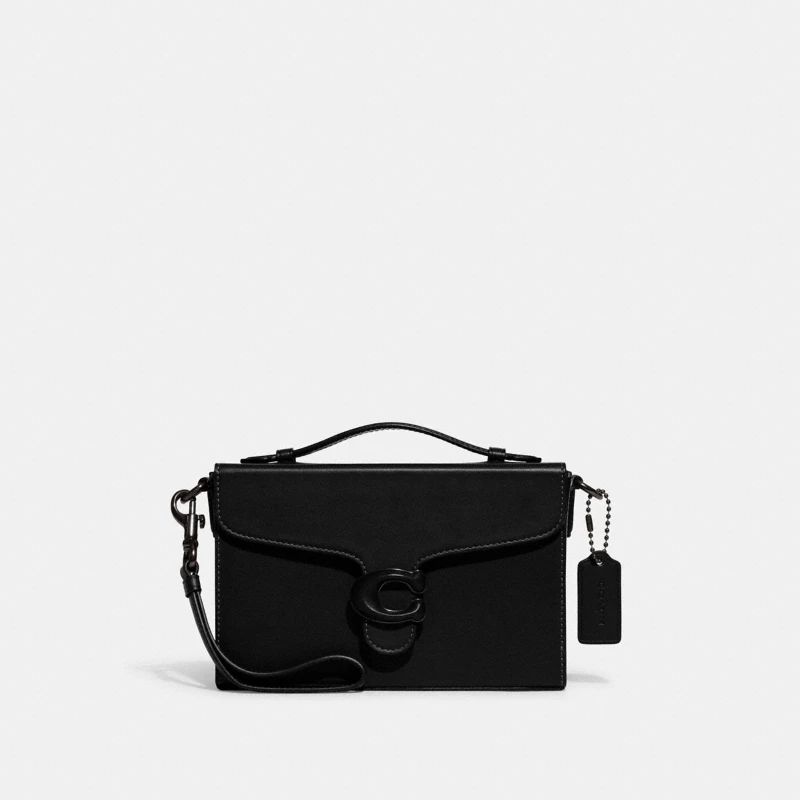 Coach Lexi structured handbag black glovetanned leather 2025