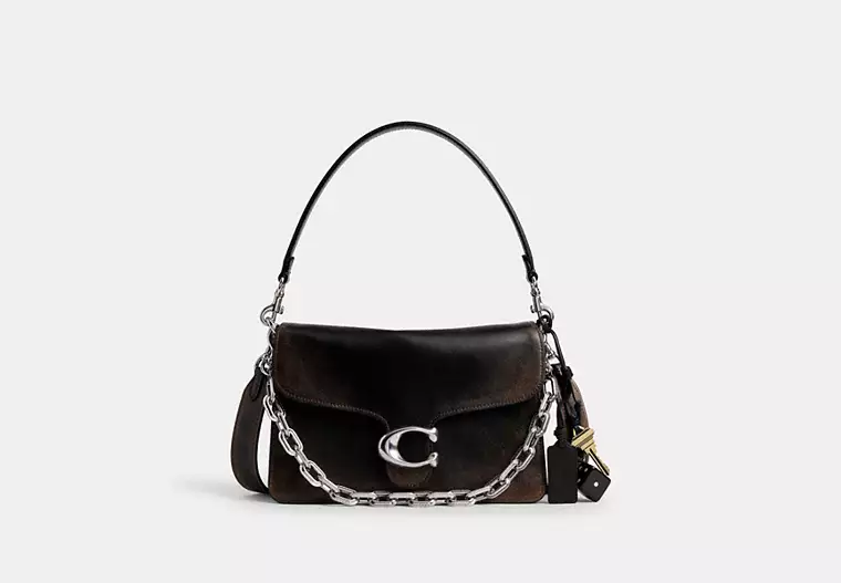 Coach men leather crossbody bag black brown smooth 2025