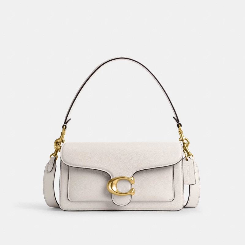 Coach Pillow Tabby 26 shoulder bag chalk pebble leather 2025