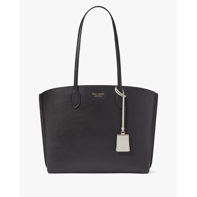 Kate Spade lighten up large work tote black leather 2025