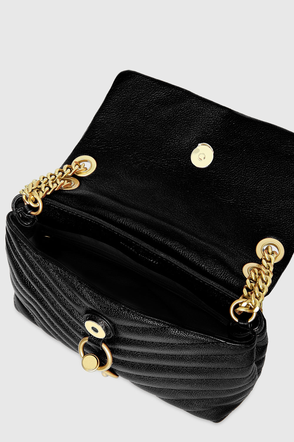 Rebecca Minkoff Edie Crossbody soft leather black gold hardware 2024