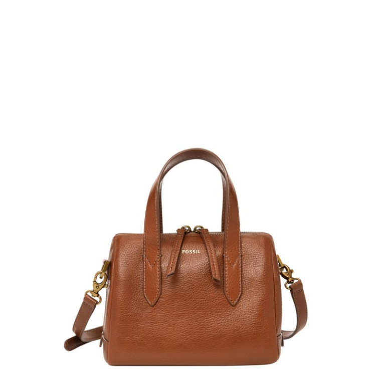 Fossil Sydney Mini Satchel Medium Brown - Ready Stock US - Ready Stock USA