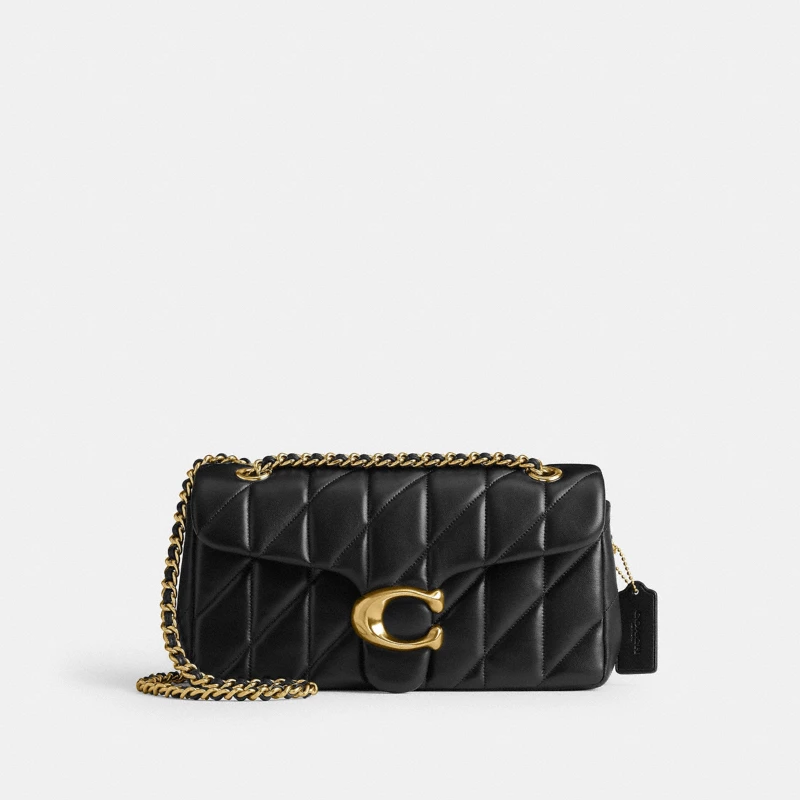 Coach Graham Crossbody bag tan black leather outlet