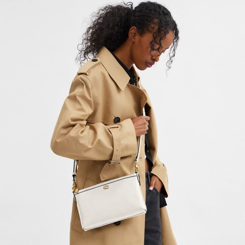 Coach Legacy Zip Top Crossbody Signature Leather tan brown official 2024