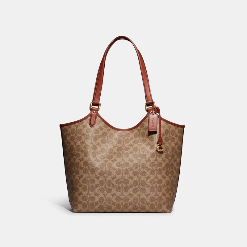 Coach Morgan carryall bag tan signature canvas 2024