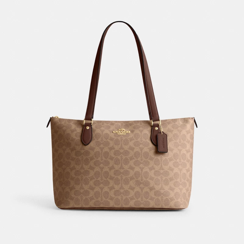 Coach outlet signature stripe canvas bag multicolor 2024
