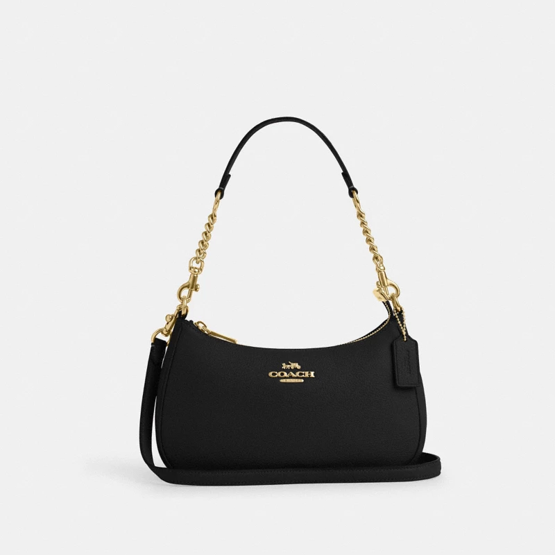 Coach pebble leather crossbody bag black authentic USA outlet 2024