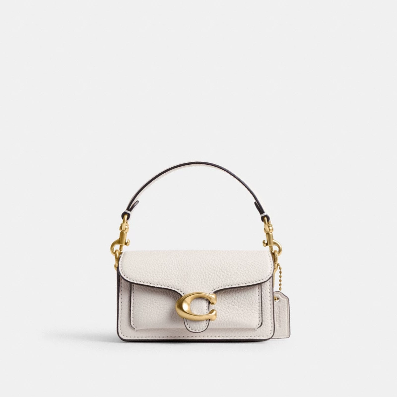 Coach Pillow Tabby medium bag chalk pebble leather 2024 official
