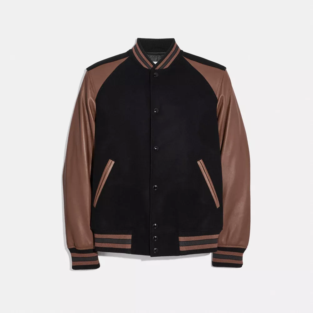 Coach Wool Varsity Jacket authentic store receipt official 2025