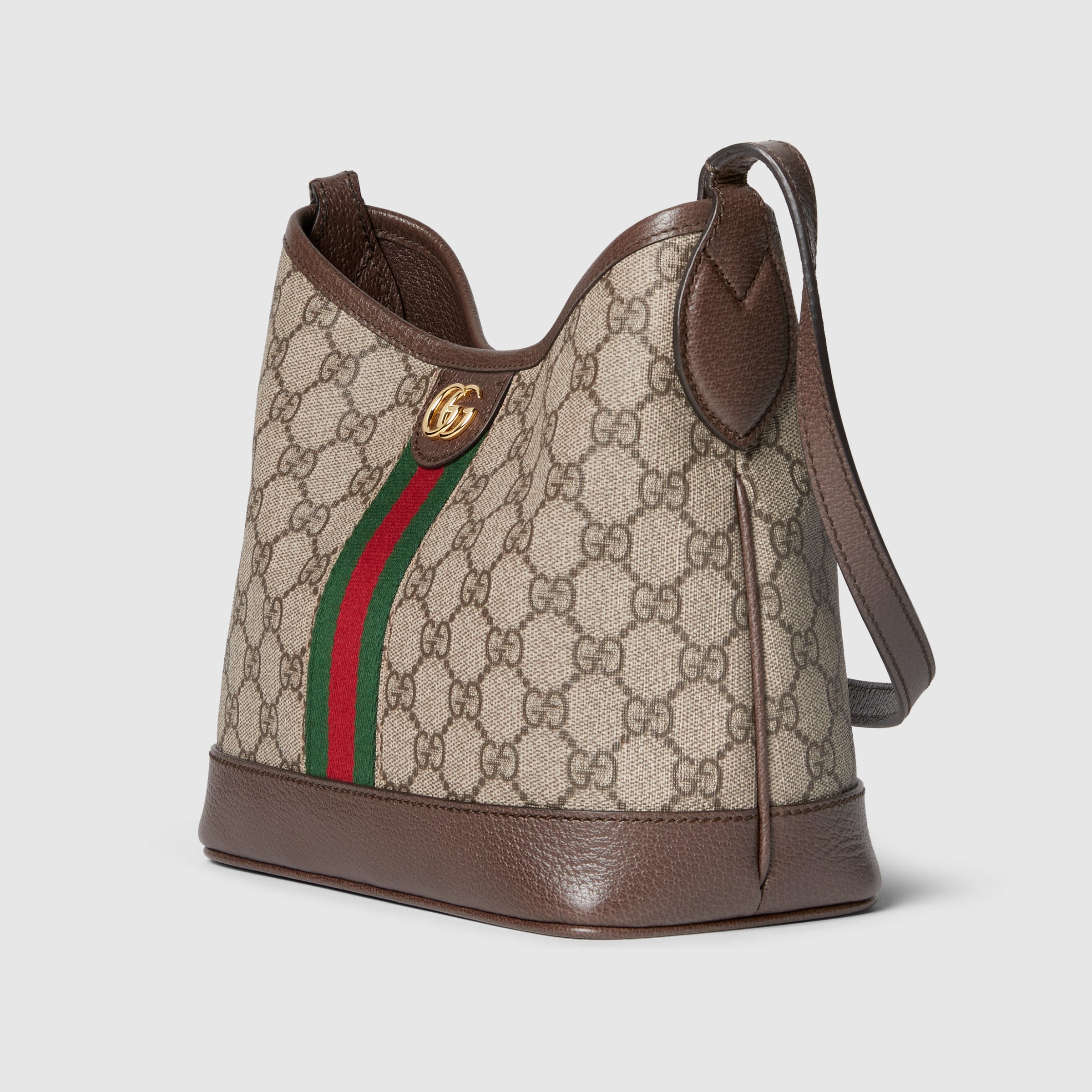 Gucci Ophidia GG small shoulder bag beige ebony GG Supreme canvas 2024