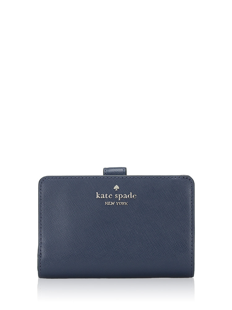 Kate Spade Knott mini crossbody bag pebbled leather black gold spade turn-lock closure