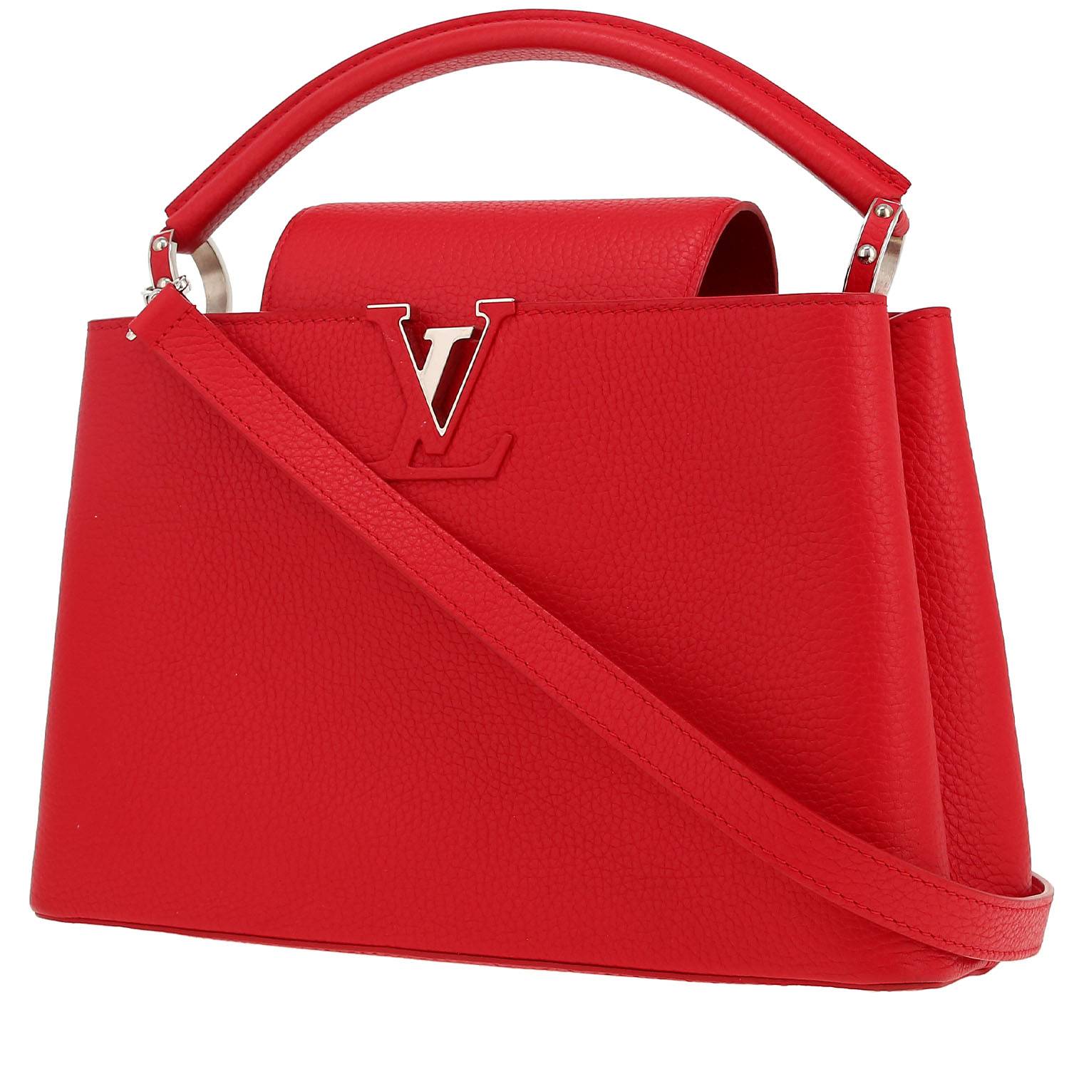 Louis Vuitton Capucines MM scarlet red taurillon leather 2025