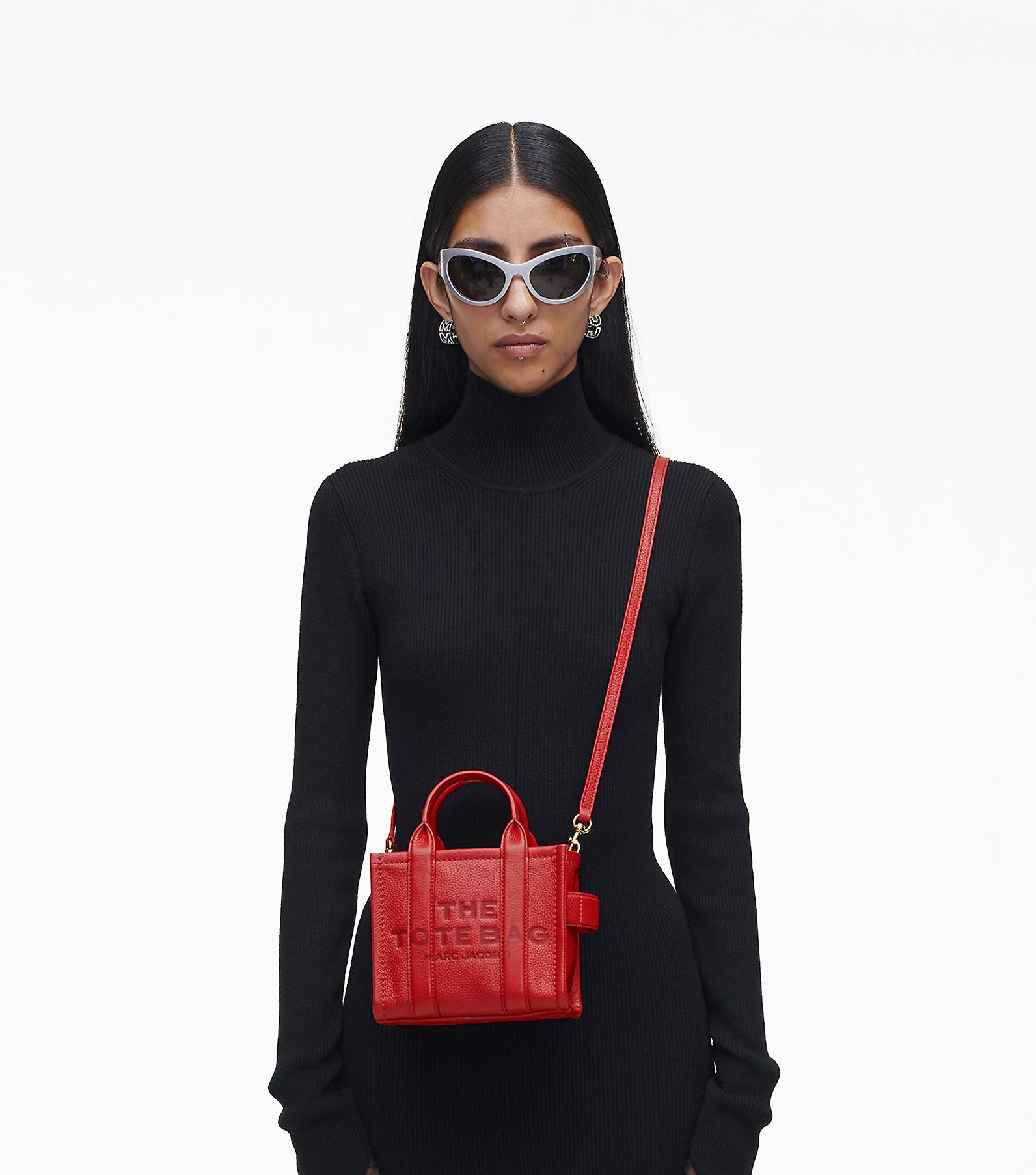 Marc Jacobs Mini Grind Tote Bag Savvy Red leather