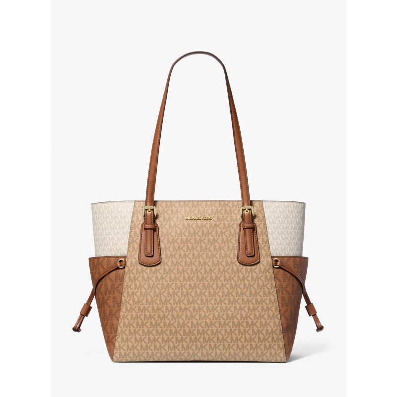 Michael Kors Voyager crossbody bag tan camel leather minimalist 2026