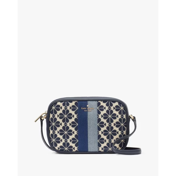 Kate Spade Everything Spade Flower Jacquard Mini Camera Bag Blue Multi - Ready Stock Malaysia | Authentic from USA outlet | Amaboxly Malaysia