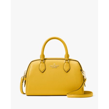 Kate Spade Madison Saffiano Leather Small Duffle Crossbody Daffodil - Ready Stock Malaysia — Daffodil