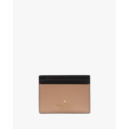 Kate Spade Madison Small Slim Card Holder Toasted Hazelnut Multi - Ready Stock Malaysia — Toasted Hazelnut Multi