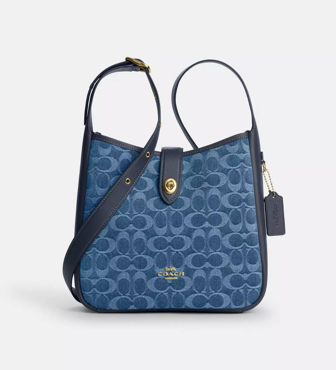 Coach Hadley Convertible Crossbody Bag In Signature Denim Brass/Indigo - Ready Stock Malaysia | Authentic from USA outlet | Amaboxly Malaysia
