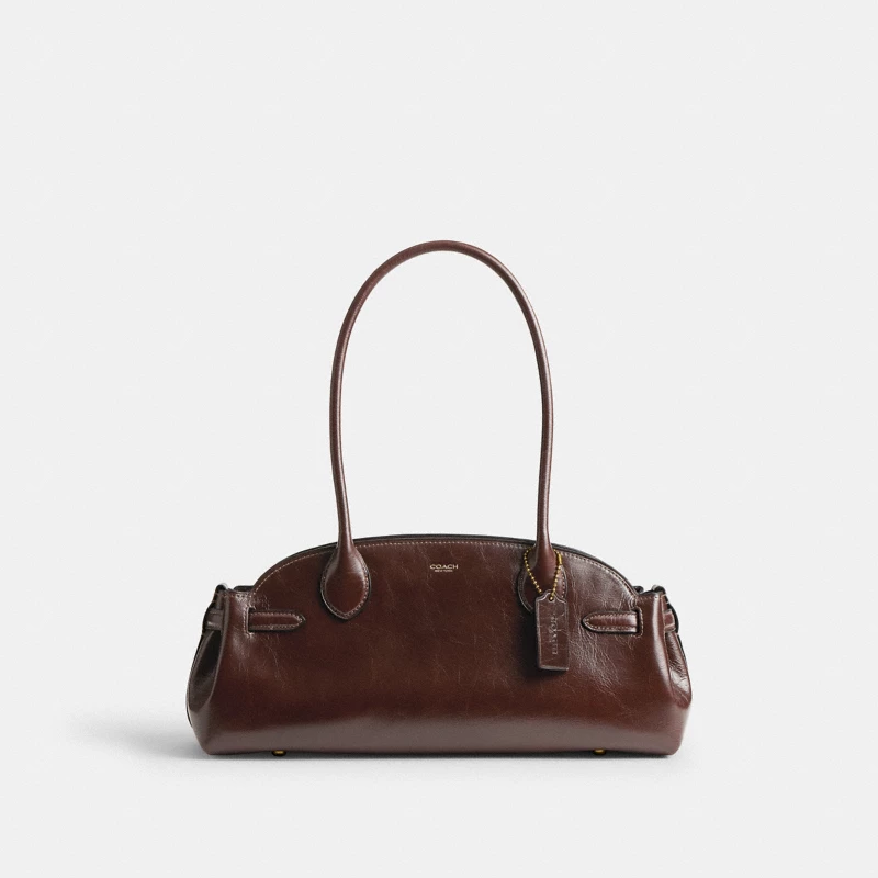 Coach Colette Carryall brown leather handbag 2024