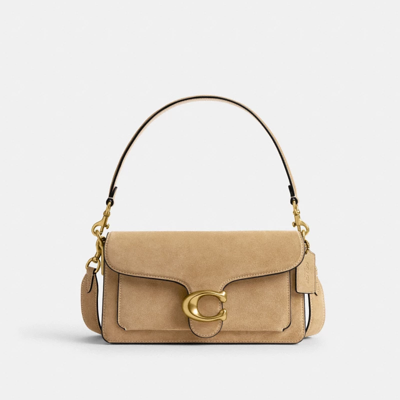 Coach Tabby Shoulder Bag 26 tan pebble leather 2024