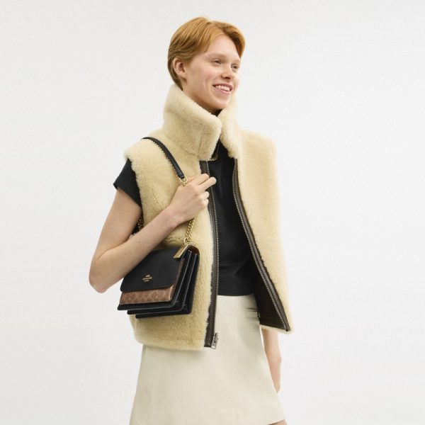 Coach Klare Crossbody Bag In Signature Canvas Brass/Tan/Black Multi - Ready Stock Malaysia | Authentic from USA outlet | Amaboxly Malaysia