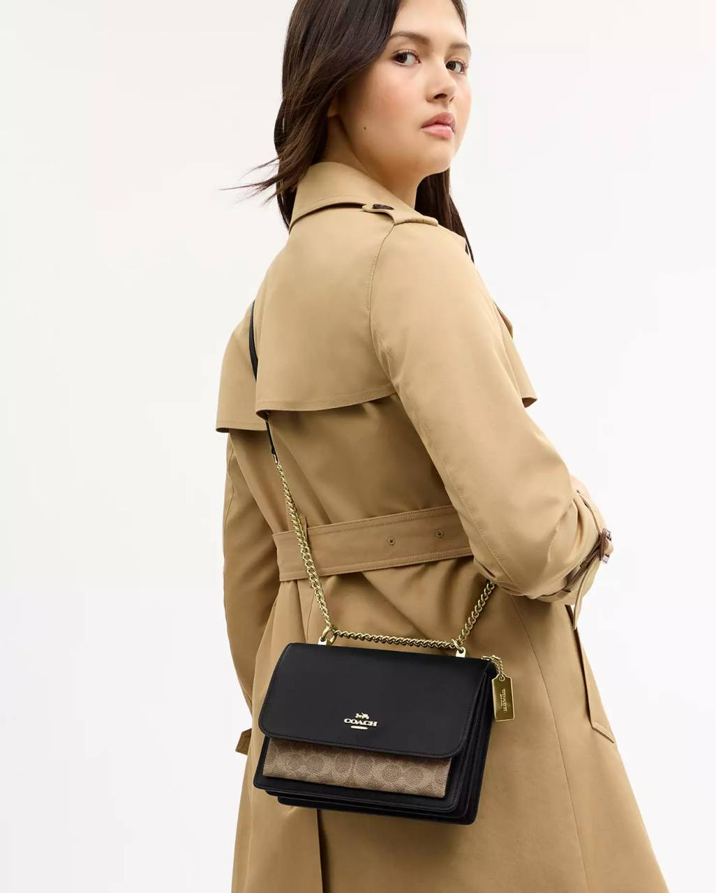 Coach Klare Crossbody Bag In Signature Canvas Brass/Tan/Black Multi - Ready Stock Malaysia | Authentic from USA outlet | Amaboxly Malaysia