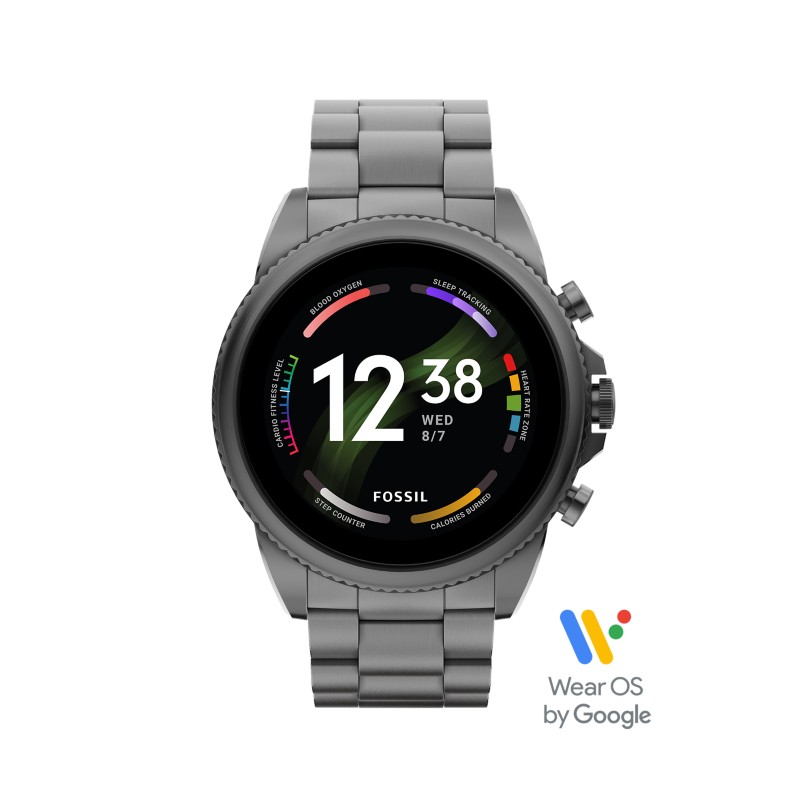 Fossil Gen 6 Smartwatch smoke stainless steel 44mm 2022