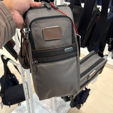 TUMI Alpha Compact Sling Carbon - Ready Stock USA — Carbon (Grey / Brown)