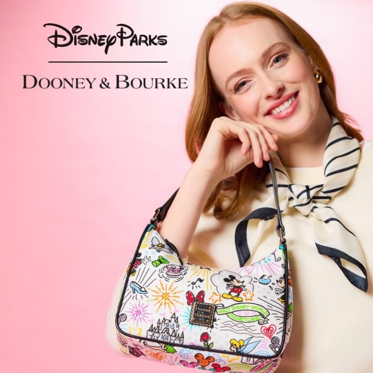 Dooney Bourke Disney Sketch Nylon white bag authentic USA store amaboxly