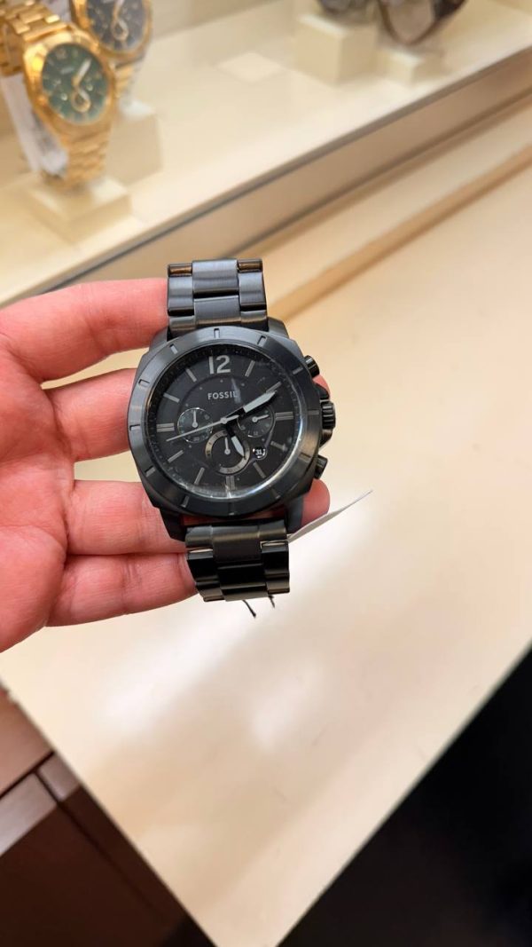 Fossil Privateer Chronograph Black Stainless Steel Watch - Ready Stock US - Ready Stock USA