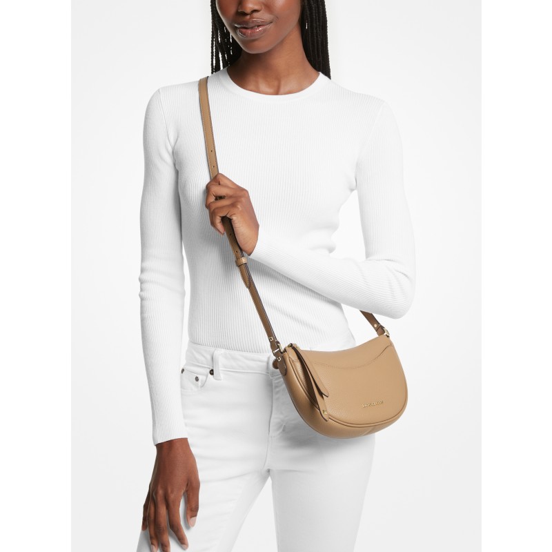 Michael Kors Dover Small Half Moon Crossbody leather 2025