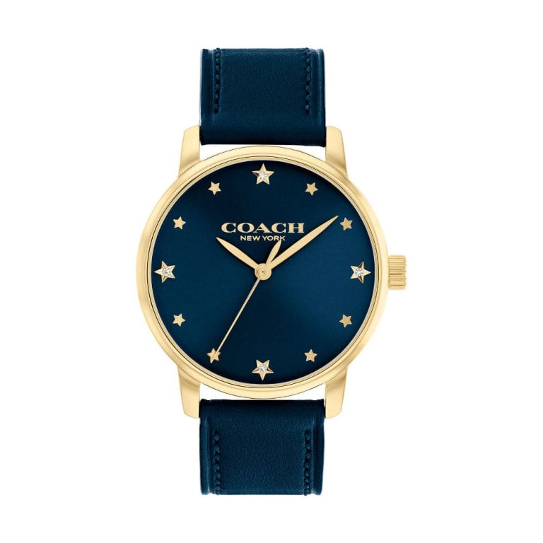 Coach Grand Women's Watch 36mm Navy - Ready Stock USA