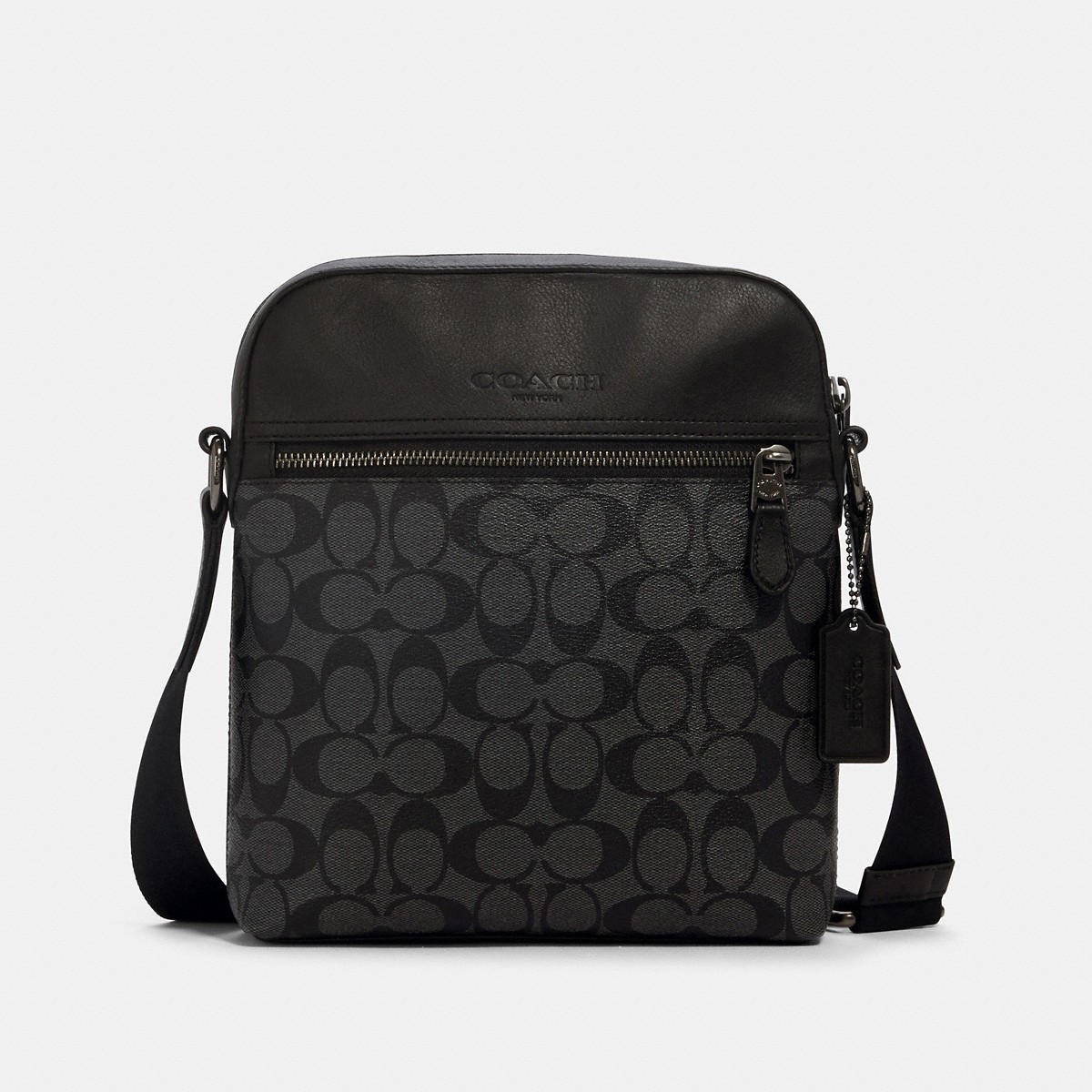 Coach Houston Flight Bag style 4010 Gunmetal Charcoal Black