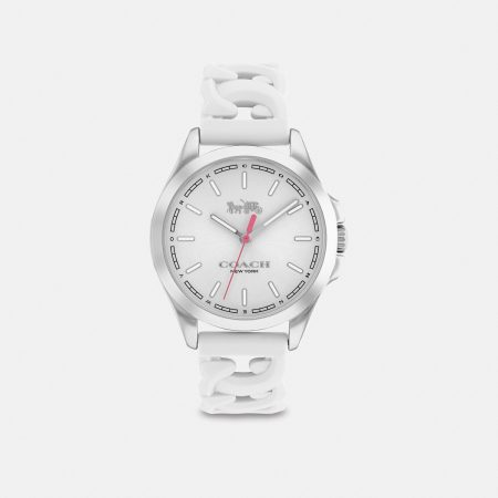 Coach Libby Watch 34 Mm White - Ready Stock USA — White