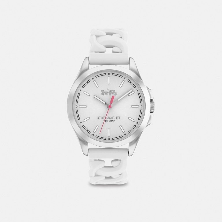 Coach Libby Watch 34 Mm White - Ready Stock USA