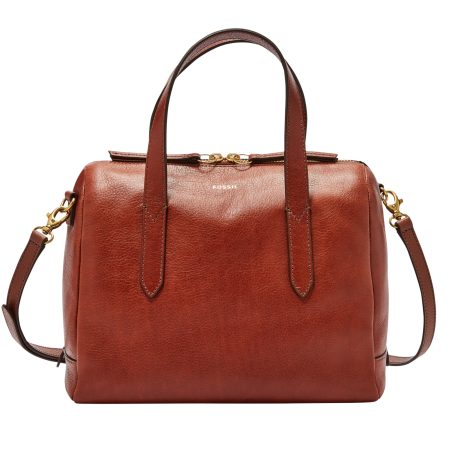 Fossil Sydney Satchel Medium Brown - Ready Stock Malaysia — Medium Brown