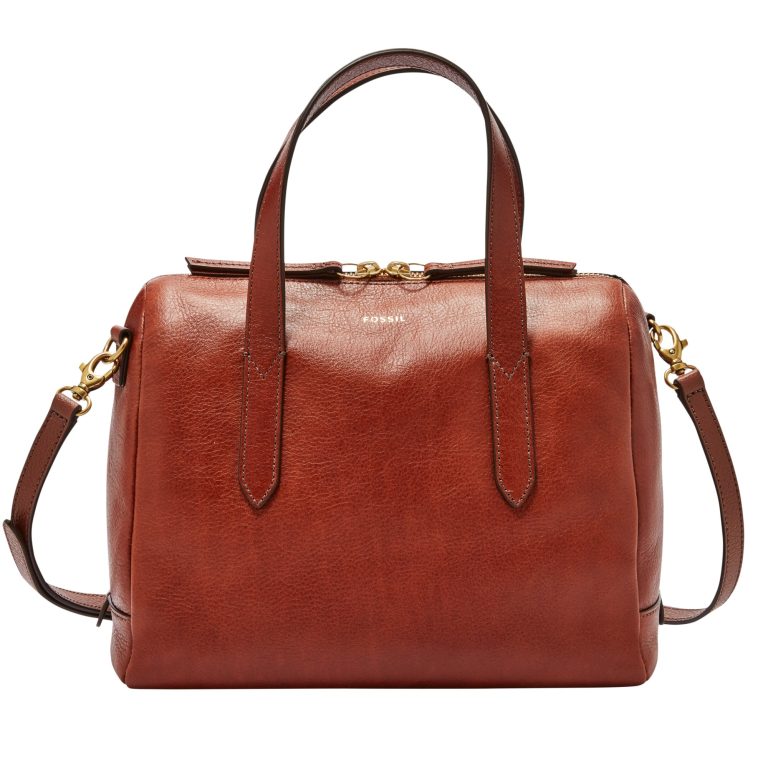 Fossil Sydney Satchel Medium Brown - Ready Stock Malaysia