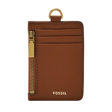 Fossil Sofia Lanyard Medium Brown - Ready Stock Malaysia — Medium Brown