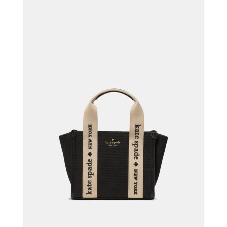 Kate Spade Kip Canvas Mini Tote Bag Black - Ready Stock Malaysia — Black
