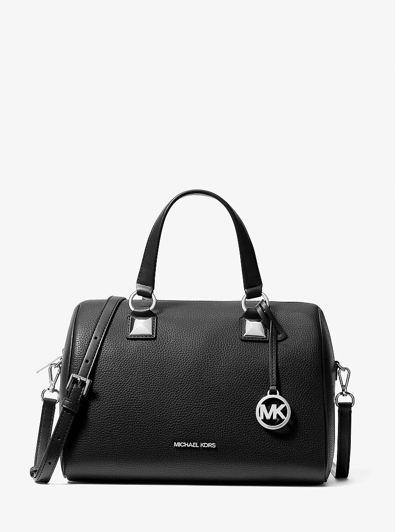 Michael Kors Grayson Medium Pebbled Leather Duffel black 2024